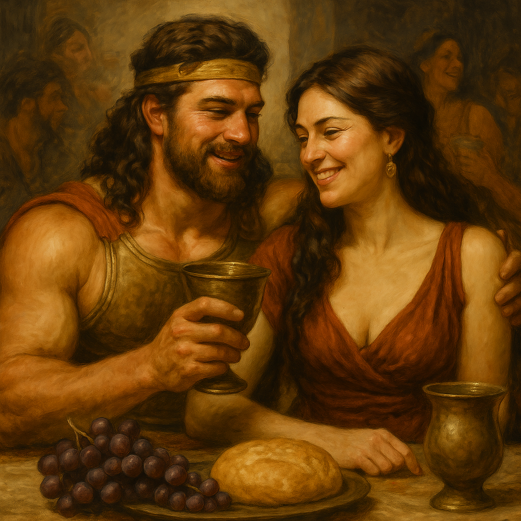 Samson with Delilah